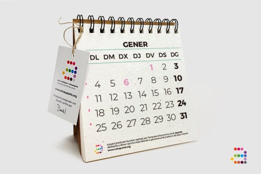 Calendari Sobretaula 2027 PLANTABLE Flower Power CALENDARI_PLANTABLE interiores CAT
